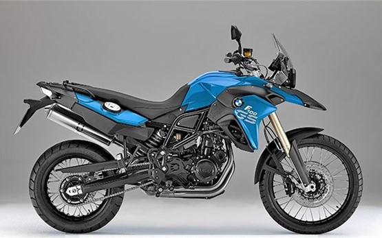 BMW F700GS motorbike rental in Alghero Airport